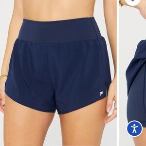 Fabletics Blue Athletic Shorts Performance Fit